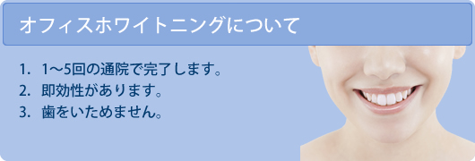 オフィスホワイトニングについて